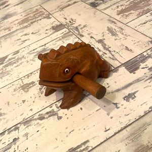 Wooden Frog Percussion Instrument